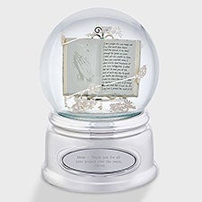 Engraved Praying Hands for Mom Snow Globe - 43434