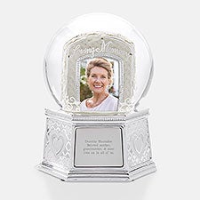 Engraved Memorial Photo Snow Globe    - 43437