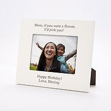 Engraved Everyday White 5x7 Picture Frame for Mom  - 43456