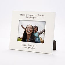 Engraved Everyday White 5x7 Picture Frame for Mom - 43456