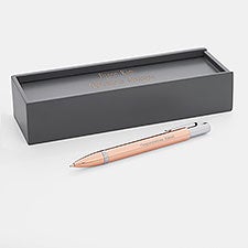 Engraved Coworker Rose Gold/Silver Pen and Box   - 43492