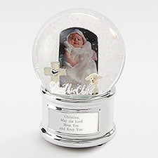 Engraved Baptism & First Communion "Bless This Child" Snow Globe - 43582