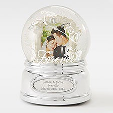 Engraved Wedding Photo Snow Globe - 43590