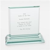Engraved Jade Glass Recognition Award- Medium   - 43734