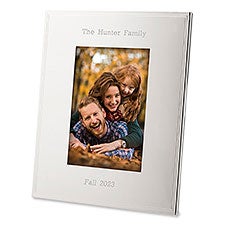 Engraved Family Tremont Silver 4x6 Picture Frame  - 43771