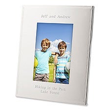 Engraved Kids Tremont Silver 4x6 Picture Frame   - 43772