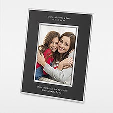 Mom Engraved Flat Iron Black 5x7 Picture Frame - 43803