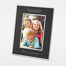 Engraved Flat Iron Black 5x7 Picture Frame - 43804