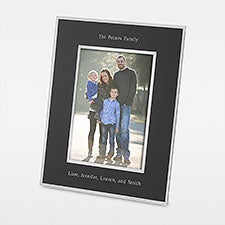 Family Engraved Flat Iron Black 5x7 Picture Frame - 43805