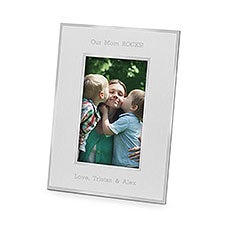 Mom Personalized Flat Iron Silver Picture Frame - 43818