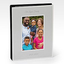 Engraved Family Flat Iron Silver Photo Album - 43835