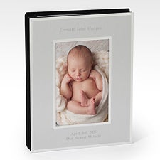 Engraved Flat Iron Silver Photo Album - 43840