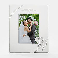 Engraved Lenox "True Love" Wedding 5x7 Picture Frame - 43902