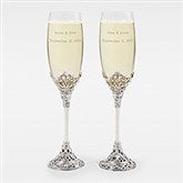 Engraved Wedding Cathedral Flute Set - 43994