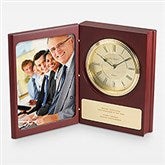 Engraved Professional Book Clock & Frame  - 44018