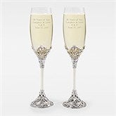 Engraved Anniversary Cathedral Flute Set - 44029