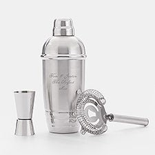 Engraved Lenox "Tuscany" Wedding Cocktail Shaker Set    - 44189