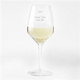Engraved Luigi Bormioli Anniversary Atelier White Wine Glass - 44258