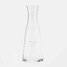 Engraved Luigi Bormioli Birthday Atelier Carafe - 44295