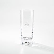 Engraved Luigi Bormioli Housewarming Highball Drinking Glass - 44312