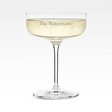 Engraved Luigi Bormioli Champagne Coupe - 44342