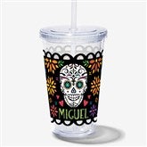 Day of the Dead Personalized 17 oz. Insulated Acrylic Tumbler - 44346