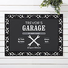His Place Personalized Doormat - 44548