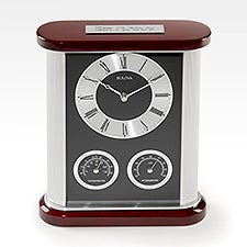 Engraved Bulova Belvedere Milestone Clock and Meter   - 44566