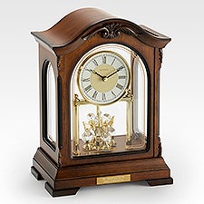 Engraved Bulova Durant Crystal Pendulum Retirement Clock    - 44587