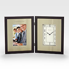 Engraved Bulova Winfield Frame Retirement Clock  - 44592