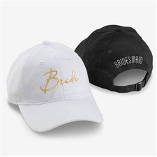 Modern Bridal Party Embroidered Baseball Caps  - 44668