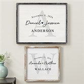 Simply Us Personalized Wedding Frame Wall Art  - 44672