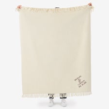 Moody Chic Embroidered Wedding Afghan  - 44676