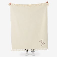 Moody Chic Embroidered Wedding Afghan  - 44676