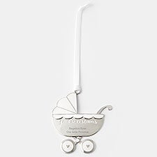 Engraved Baby's First Christmas Carriage Metal Ornament     - 45402