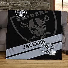 NFL Corner Logo Las Vegas Raiders Personalized Blankets - 45435