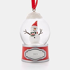 2023 Happy Snowman Snow Globe Engraved Ornament      - 45475