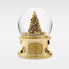 Things Remembered Mr. & Mrs. Wedding Ring Snow Globe - 7.5 Inch Personalized Engagement Gift