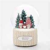 Engraved Three Plaid Gnomes Snow Globe    - 45544
