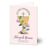 First Communion Personalized Greeting Card - 45572