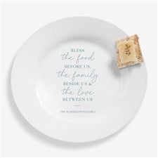 Bless the Food Before Us Personalized Round 7.5" Plate - 45606