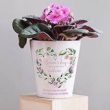 A Mom's Hug Personalized Mini Flower Pot  - 45865