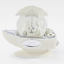 Engraved Together Forever Love Boat Snow Globe     - 45908