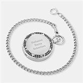 Engraved World Compass Design Pocket Watch and Box   - 45926