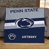 NCAA Penn State Nittany Lions Stripe Personalized Blankets - 46022