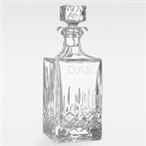 Engraved Monogram Pineapple III Cut Crystal Decanter      - 46038