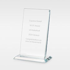 Engraved Small Glass Recognition Award - 46049