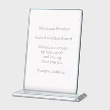 Engraved Glass Recognition Award - 46052
