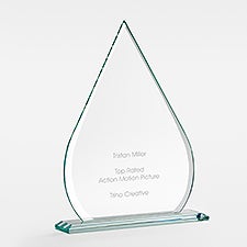 Engraved Tear Drop Award Medium - 46055