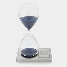 Engraved Navy Hour Glass Timer   - 46062
